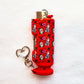 Till Death - Bee Blazin' Lighter Sleeve W/ Heart Clasp - Hemp Wick + Poker Lighter Sleeve - Lighter NOT Included!