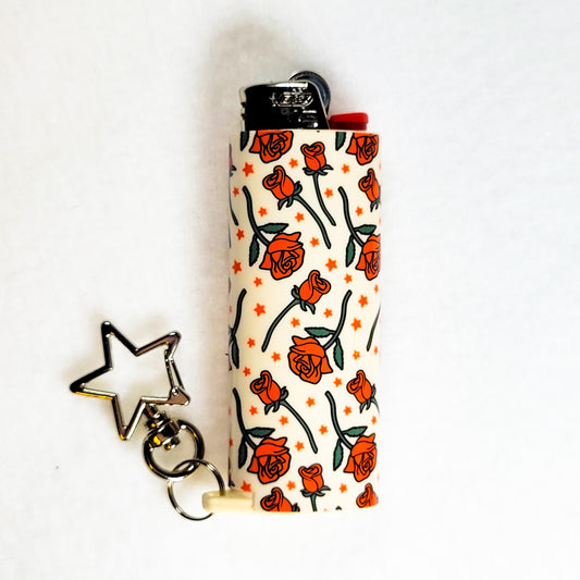 Yours Truly - Keychain Lighter Sleeve W/ Star Clasp - Lighter Case - Lighter NOT Included!