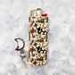 Magical Mushroom Abode - Keychain Lighter Sleeve W/ Moon Clasp - Lighter Case - Lighter NOT Included!