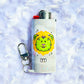 Leo - Holographic - Keychain + Poker Lighter Sleeve - Collaboration w/ Lilxbun