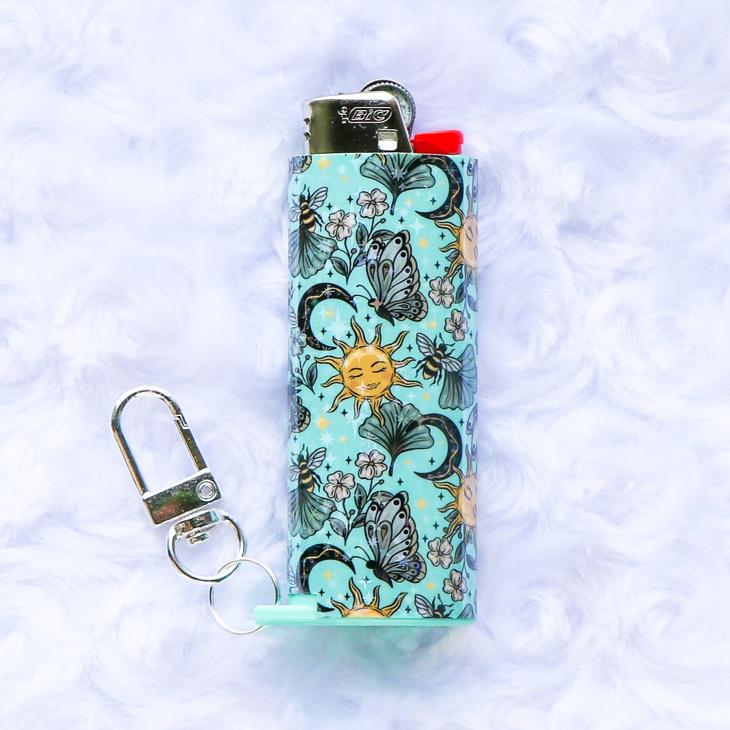 The Secret Garden - Holographic - Keychain Lighter Sleeve - Lighter Case - Lighter NOT Included!