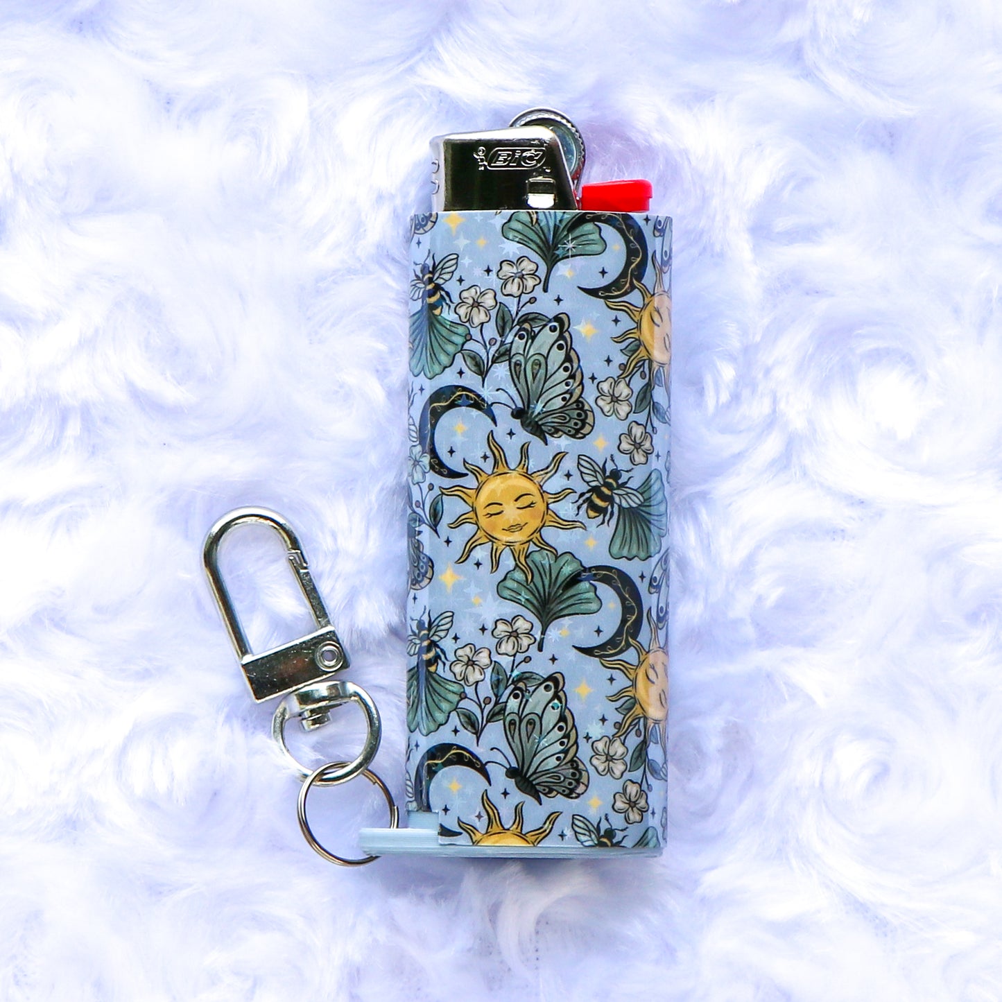 The Secret Garden - Holographic - Keychain Lighter Sleeve - Lighter Case - Lighter NOT Included!