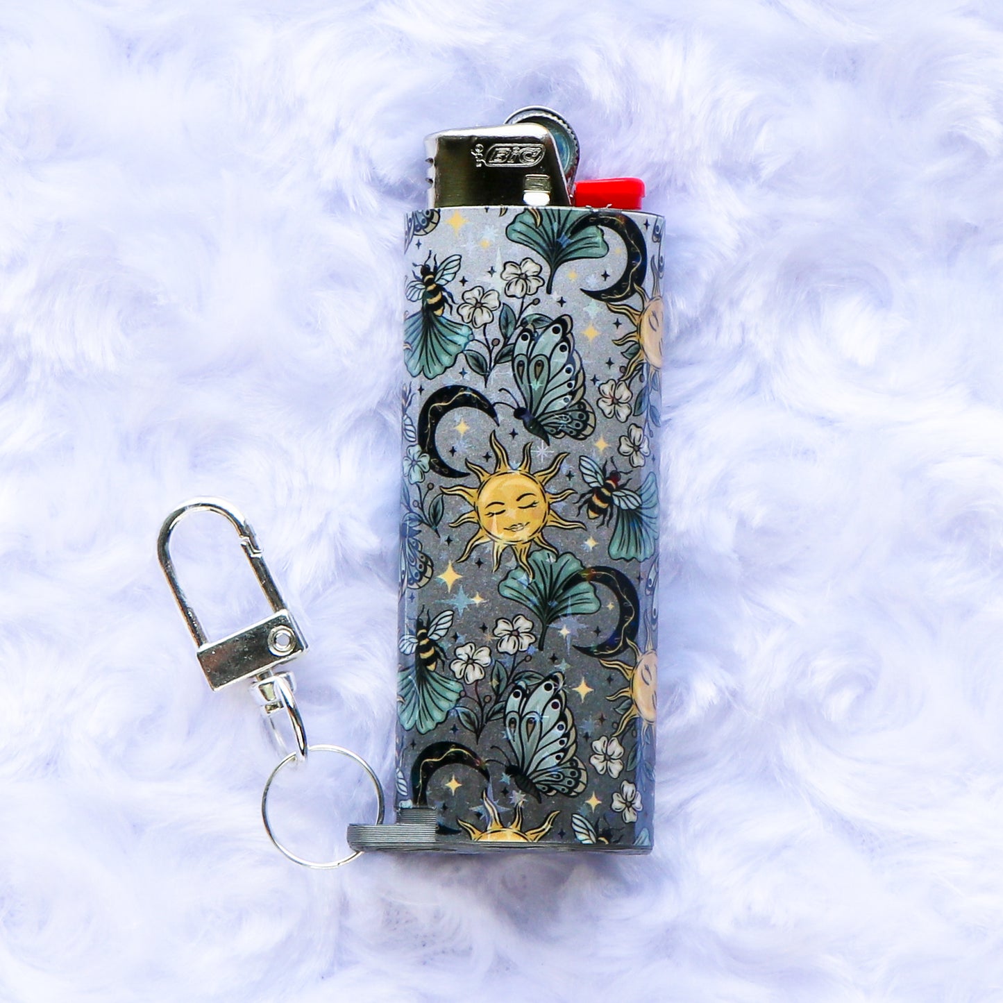 The Secret Garden - Holographic - Keychain Lighter Sleeve - Lighter Case - Lighter NOT Included!