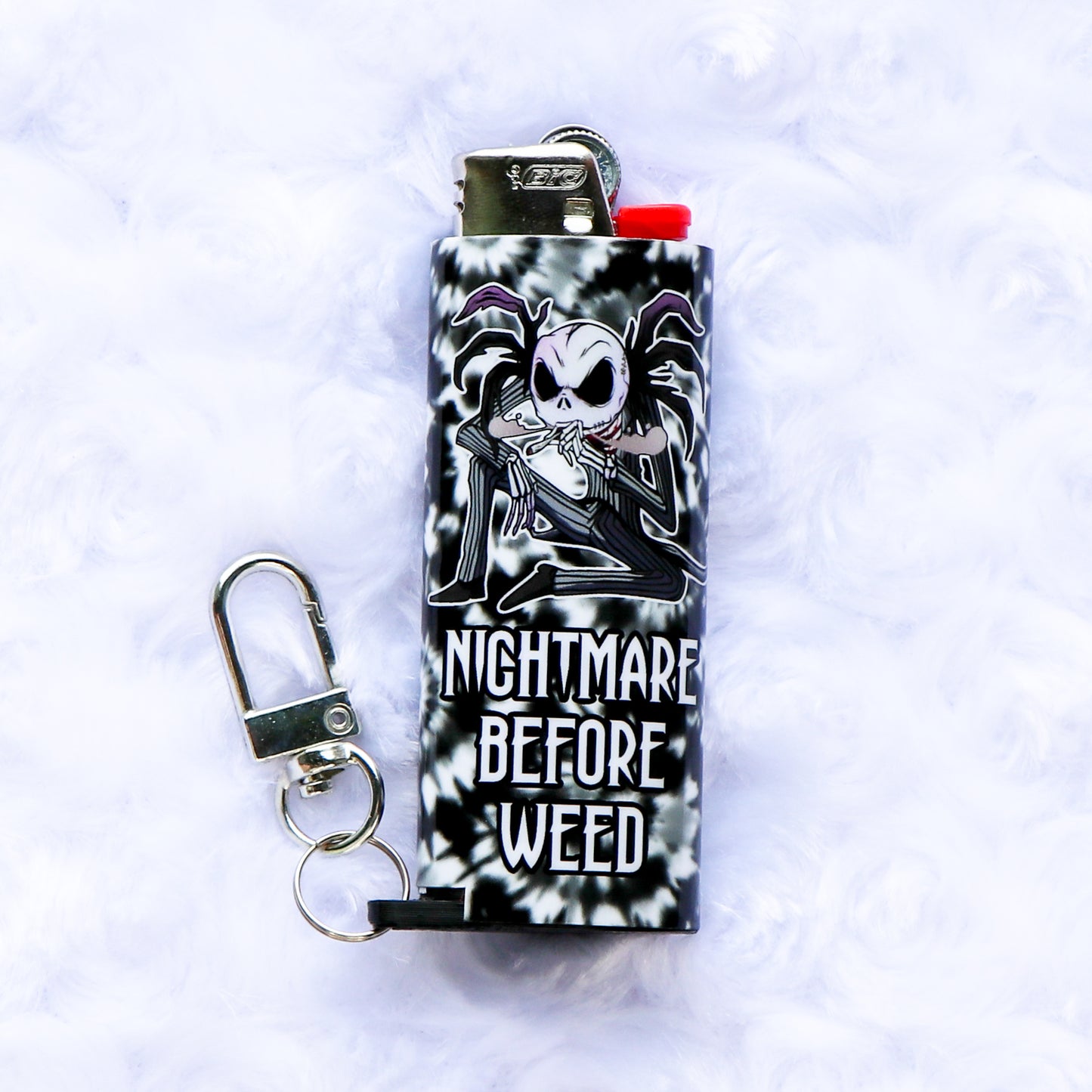 Nightmare Before Weed - Keychain Lighter Sleeve - Lighter Case - Lighter NOT Included!