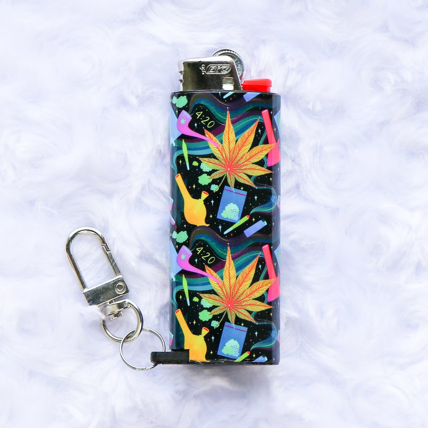 4:20 Nights - Keychain Lighter Sleeve - Lighter Case - Lighter NOT Included!