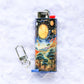 Night Sky Sunshine - Keychain Lighter Sleeve - Lighter Case - Lighter NOT Included!