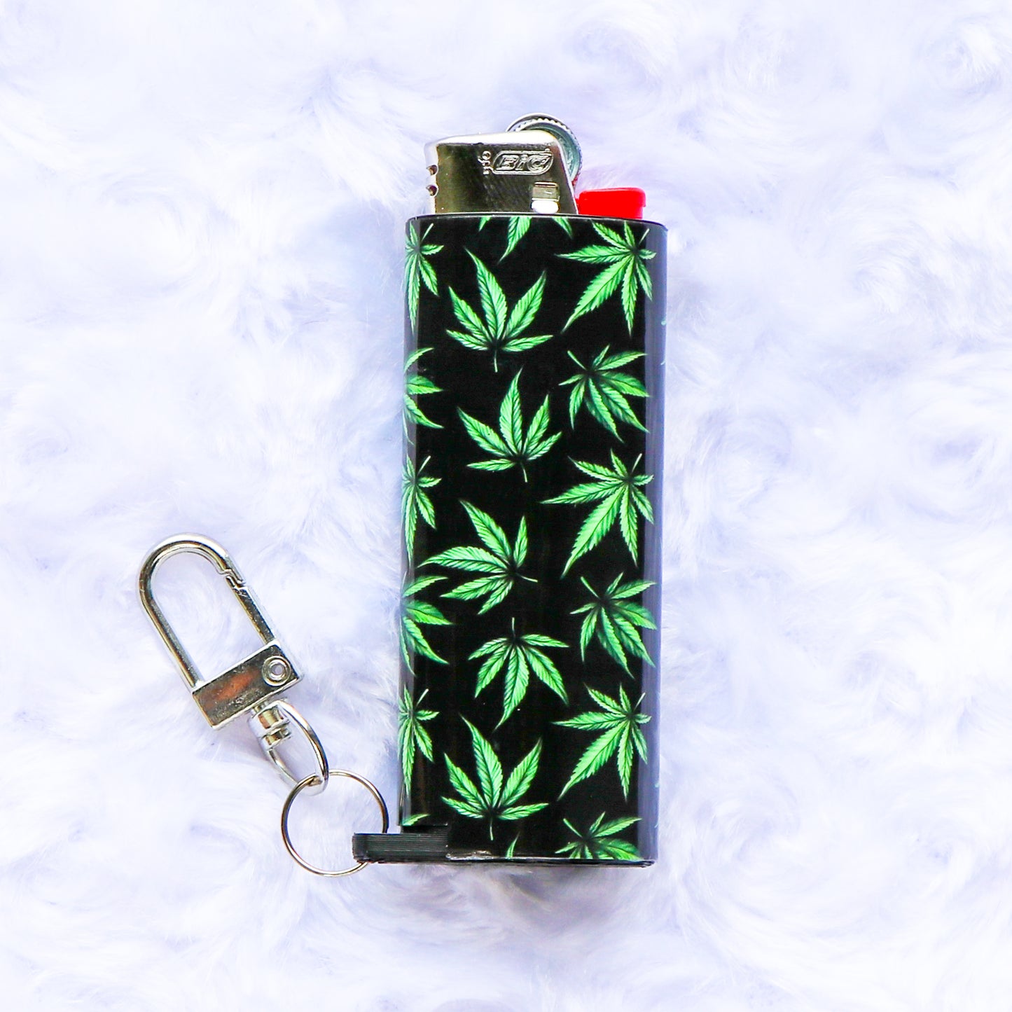 Budding Greens - Keychain Lighter Sleeve - Lighter Case - Lighter NOT Included!