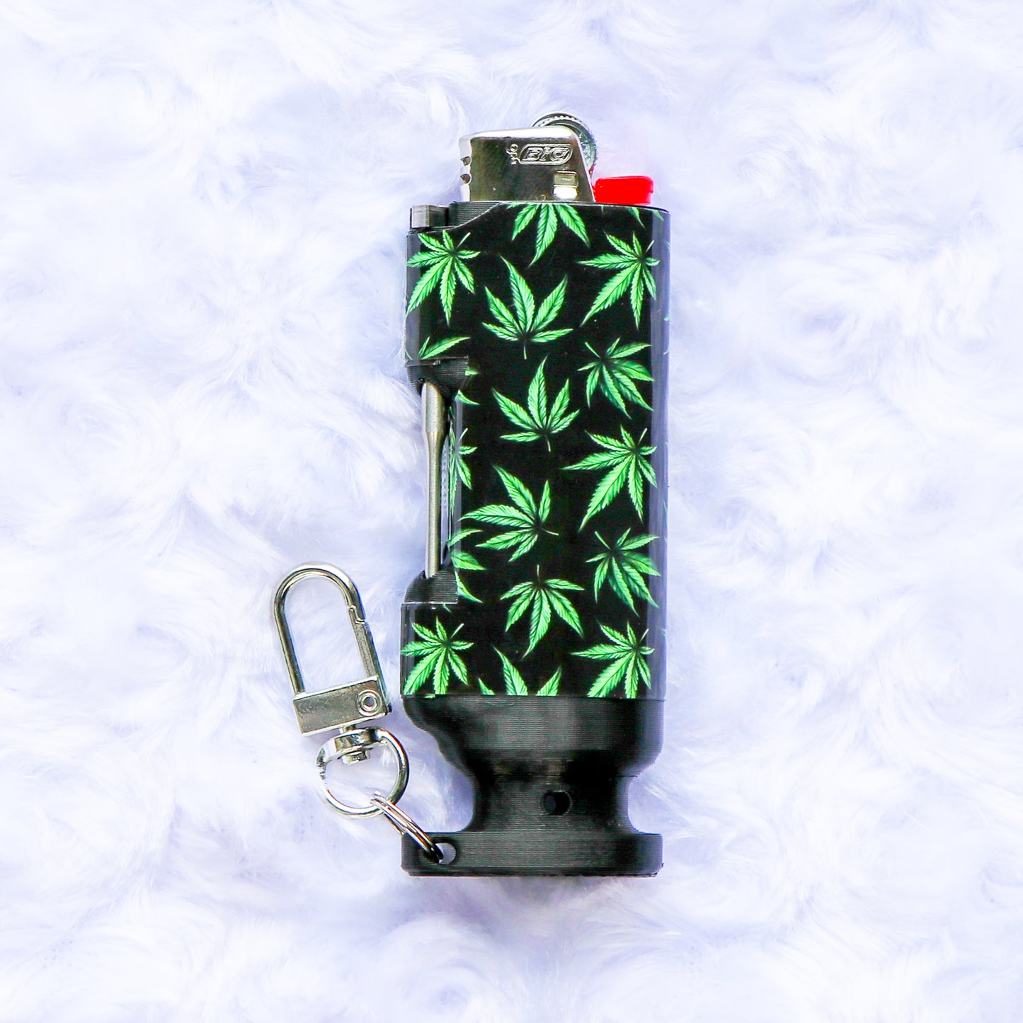 Budding Greens - Bee Blazin' Lighter Sleeve - Hemp Wick + Poker Lighter Sleeve - Lighter NOT Included!