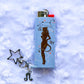 Leo - Keychain Lighter Sleeve W/ Star Clasp & Charm - Lighter Case - Lighter NOT Included!