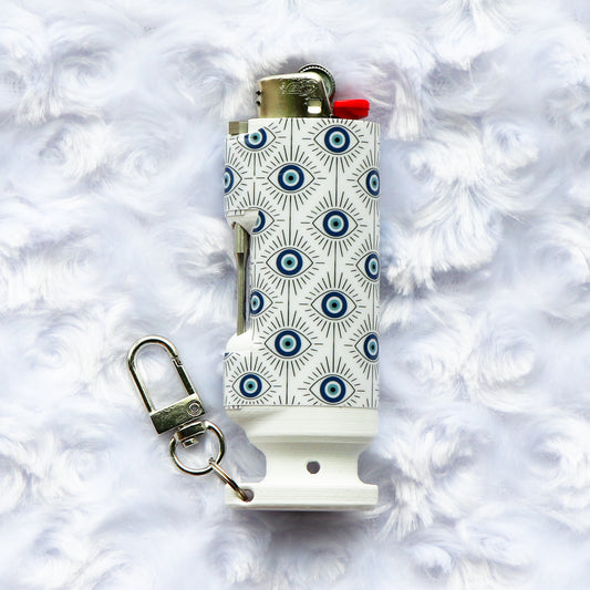 Evil Eye - Bee Blazin' Lighter Sleeve - Hemp Wick + Poker Lighter Sleeve - Lighter NOT Included!