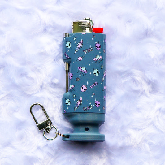 Extraterrestrial  - Bee Blazin' Lighter Sleeve - Hemp Wick + Poker Lighter Sleeve - Lighter NOT Included!