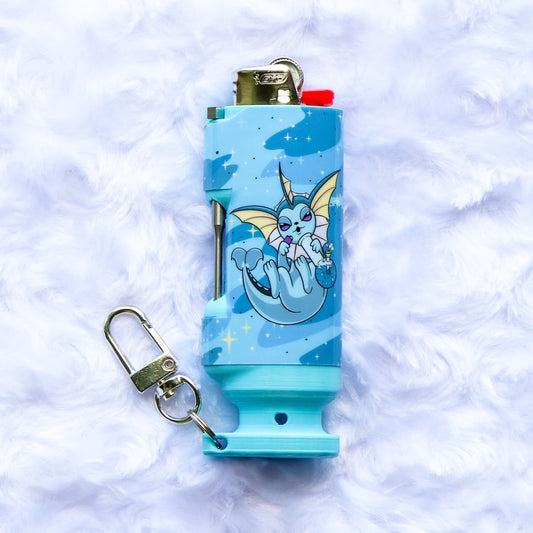 Blazed Vaporeon - Bee Blazin' Lighter Sleeve - Hemp Wick + Poker Lighter Sleeve - Lighter NOT Included!