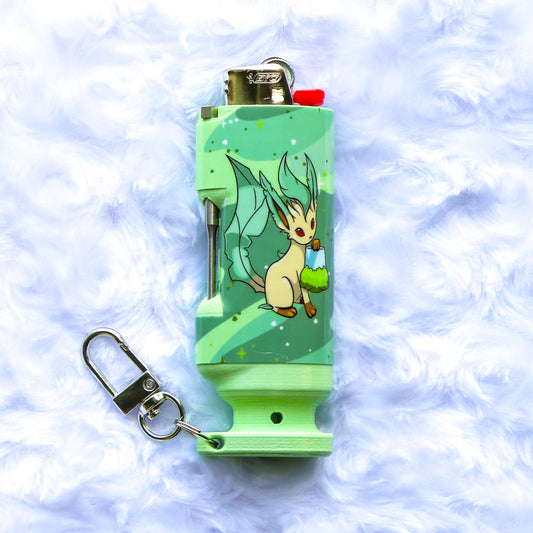 Blazed Leafeon - Bee Blazin' Lighter Sleeve - Hemp Wick + Poker Lighter Sleeve - Lighter NOT Included!