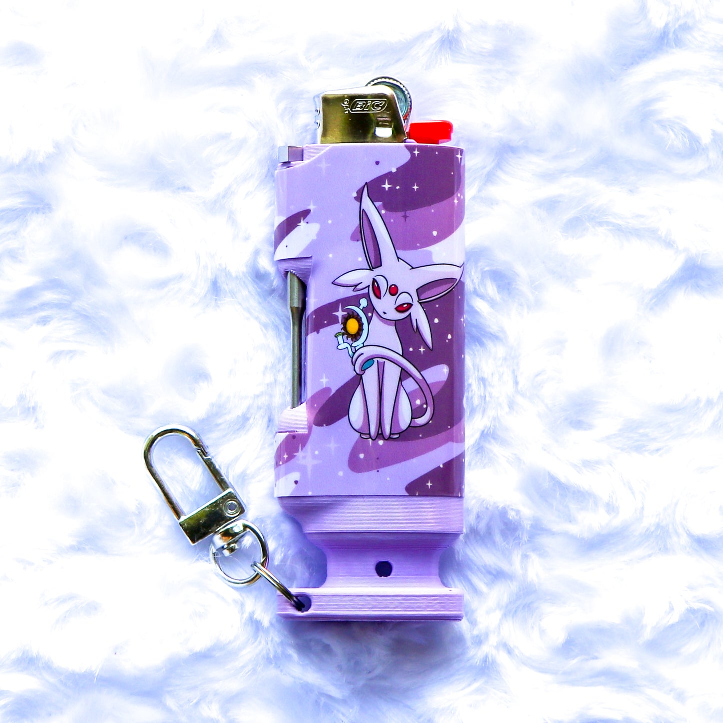 Blazed Espeon - Bee Blazin' Lighter Sleeve - Hemp Wick + Poker Lighter Sleeve - Lighter NOT Included!