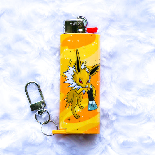 Blazed Jolteon - Keychain Lighter Sleeve - Lighter Case - Lighter NOT Included!