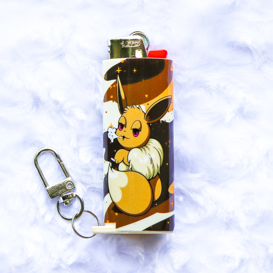 Blazed Eevee - Keychain Lighter Sleeve - Lighter Case - Lighter NOT Included!