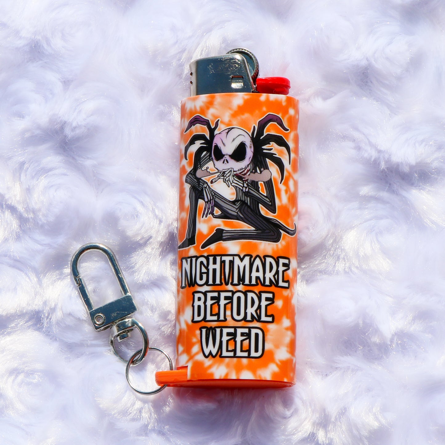 Nightmare Before Weed - Keychain Lighter Sleeve - Lighter Case - Lighter NOT Included!