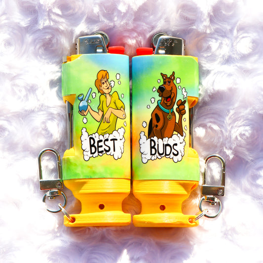 Best Buds - Bee Blazin' Lighter Sleeve - Hemp Wick + Poker Lighter Sleeve - Lighter NOT Included!