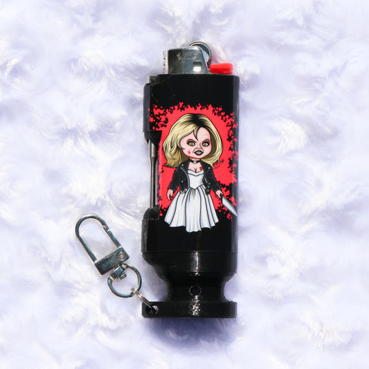 Tiffany & Chucky - Bee Blazin' Lighter Sleeve - Hemp Wick + Poker Lighter Sleeve - Lighter NOT Included!