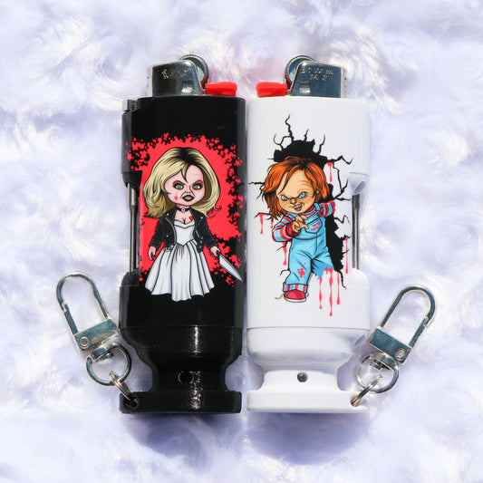 Tiffany & Chucky - Bee Blazin' Lighter Sleeve - Hemp Wick + Poker Lighter Sleeve - Lighter NOT Included!