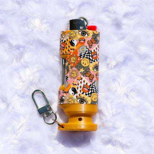 Wild Y2K - Bee Blazin' Lighter Sleeve - Hemp Wick + Poker Lighter Sleeve - Lighter NOT Included!