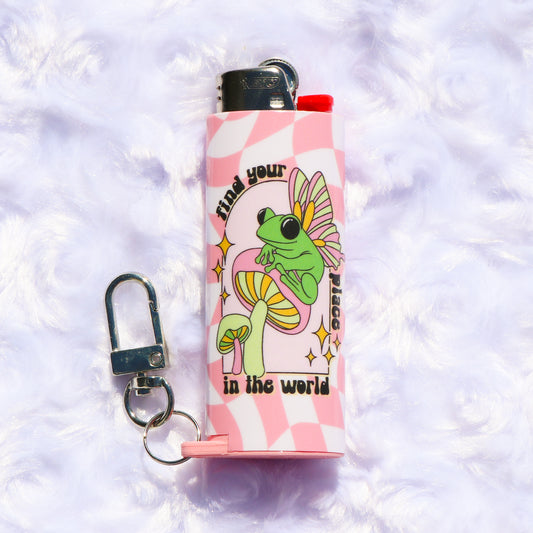 Find Your Place - Keychain Lighter Sleeve - Lighter Case - Lighter NOT Included!