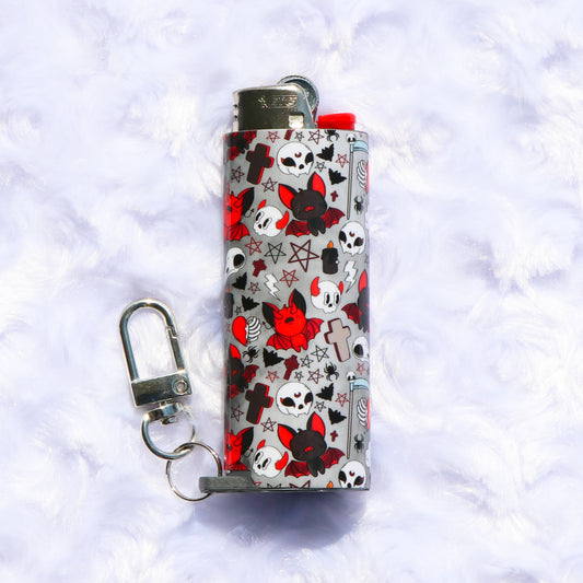 Moonlight Mischief - Keychain Lighter Sleeve - Lighter Case - Lighter NOT Included!