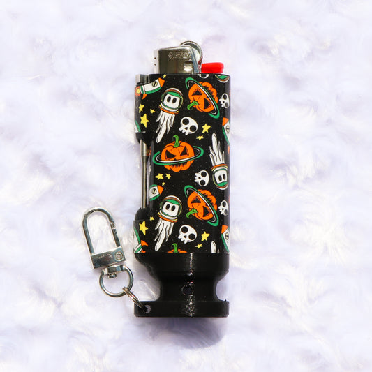 Spooky Cosmos - Bee Blazin' Lighter Sleeve - Hemp Wick + Poker Lighter Sleeve - Lighter NOT Included!