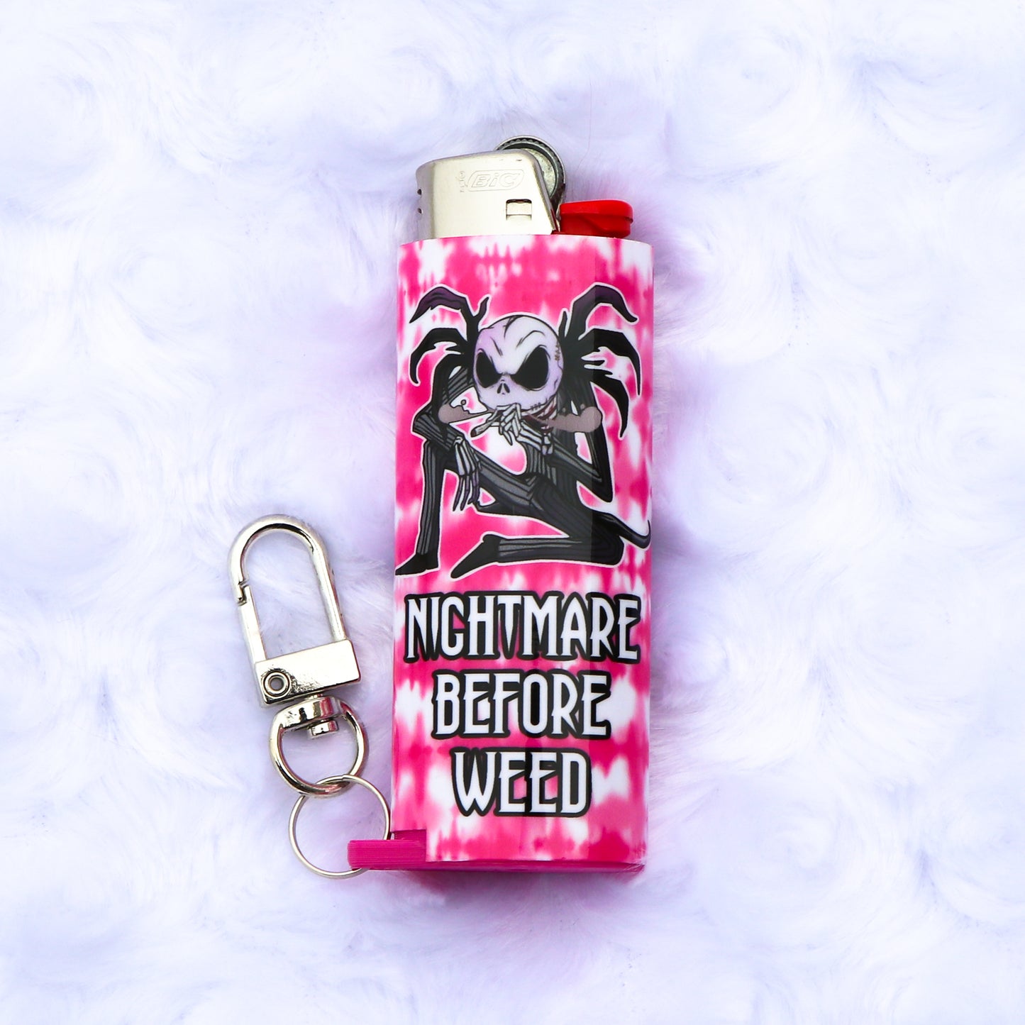 Nightmare Before Weed - Keychain Lighter Sleeve - Lighter Case - Lighter NOT Included!